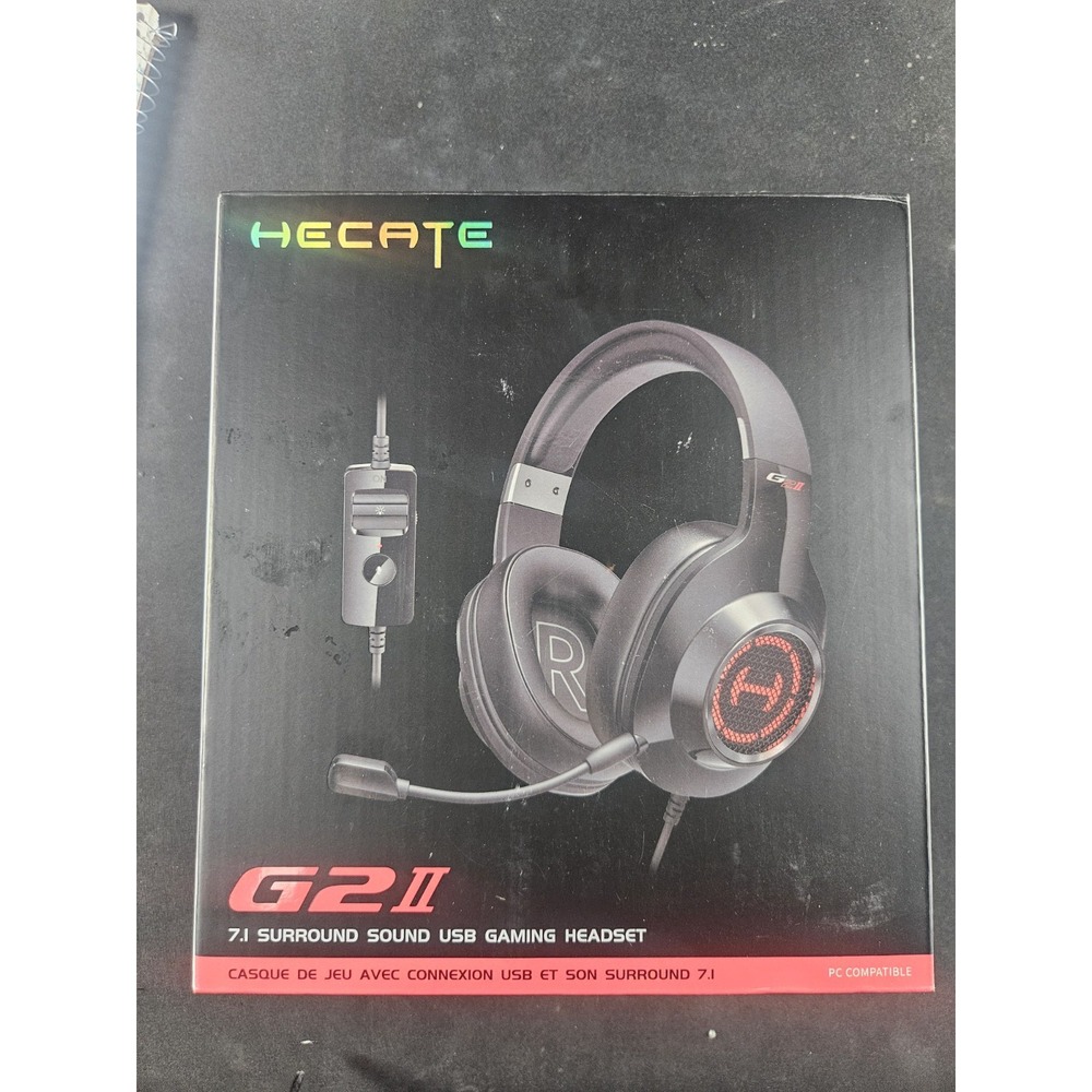 Edifier HECATE G2 II USB Gaming Headset 7.1 Surround RGB Mic PC Black